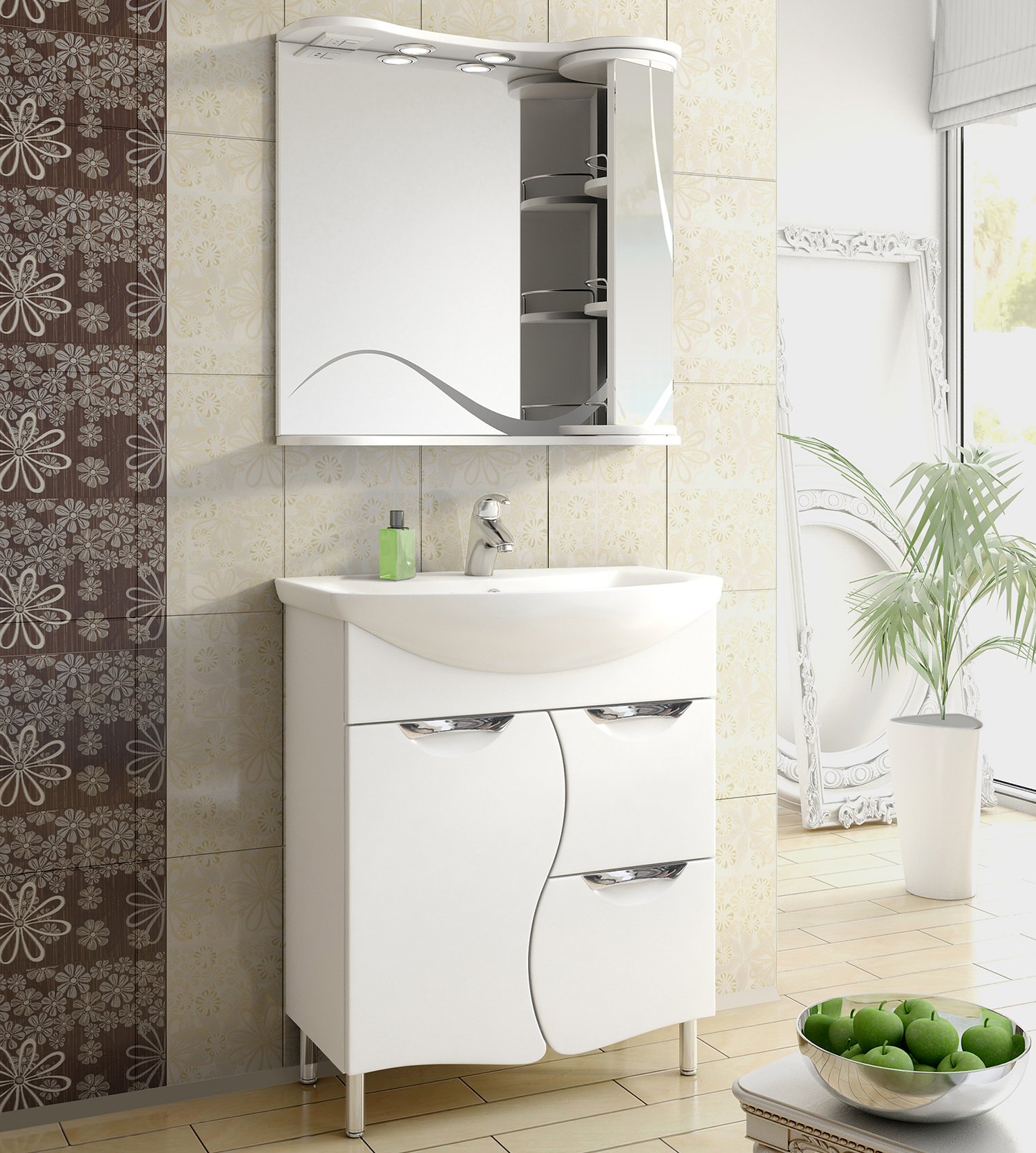 Мебельная раковина Бриклаер Santek Балтика 70 2000159983306 - 2