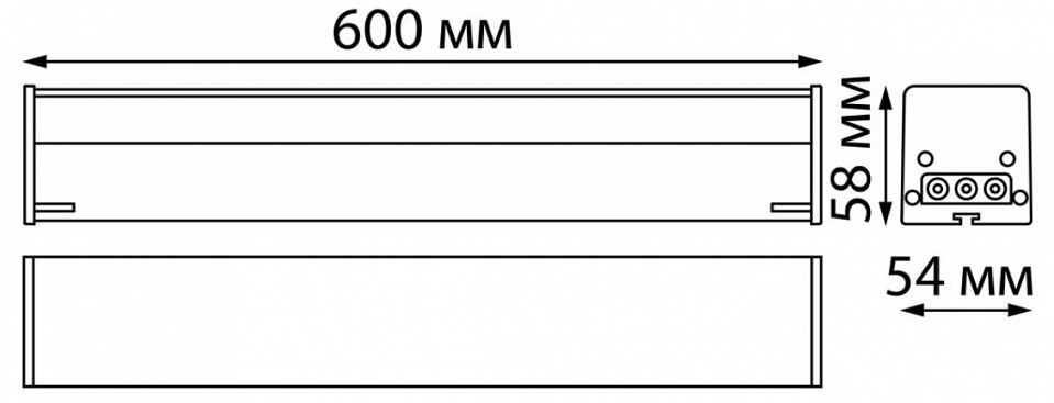 Линейный светодиодный светильник Novotech Over Bits 359110 - 7