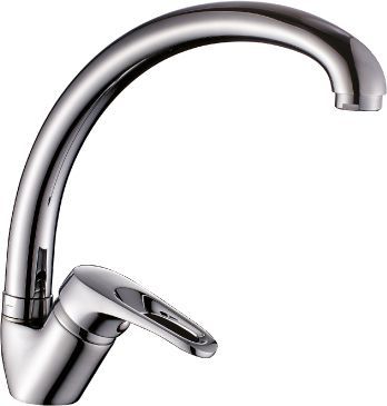 Смеситель для кухонной мойки Rossinka  хром  B35-25 - 0