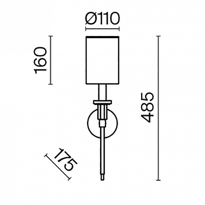 Бра Maytoni Florida MOD148WL-01CH - 2