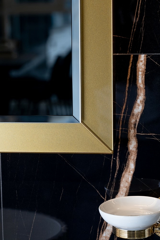 Зеркало с подсветкой Armadi Art Dolce 105х70 золото 567-G - 2