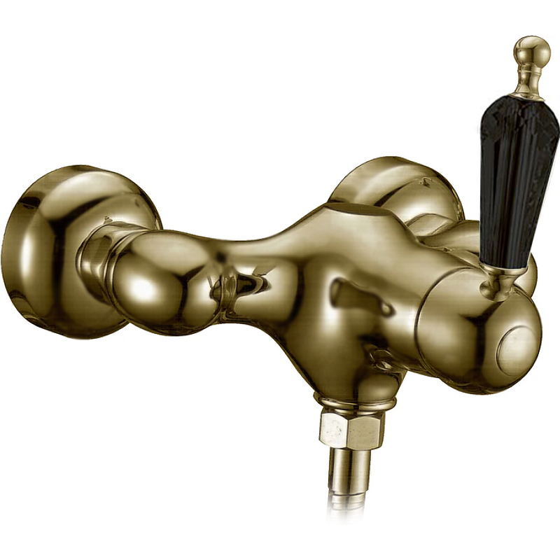 Смеситель для душа Boheme Medici бронза с черным Swarovski 304-BSW - 0