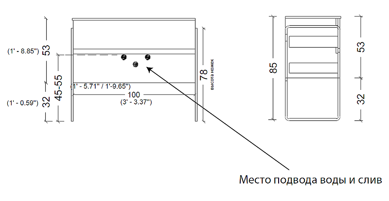 Тумба под раковину Armadi Art Vallessi 100 бежевый матовый 837-100-C mat - 17