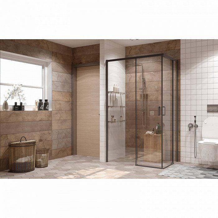 Душевой уголок Ambassador Queen 11011205LBlack 120x80 - 1