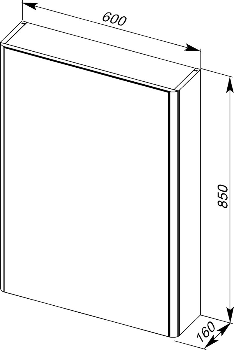 Зеркало-шкаф Aquanet Орлеан 60 белый 183076 - 4