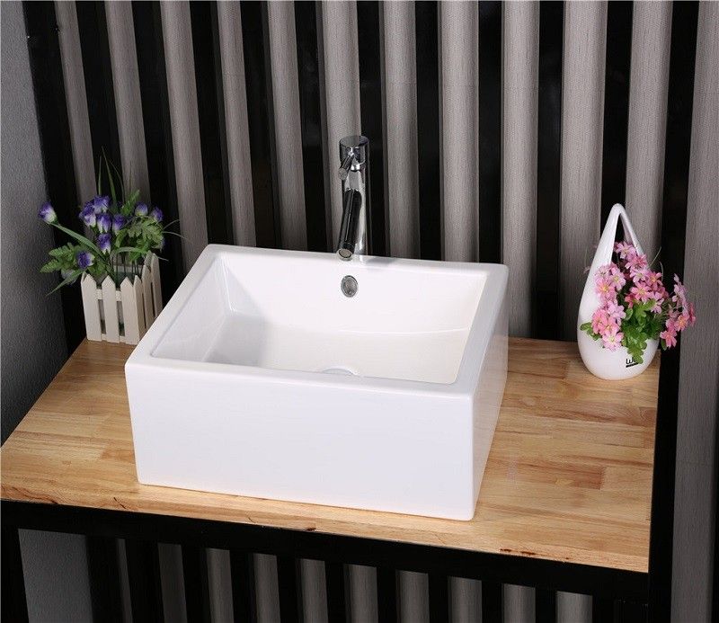 Раковина накладная Ceramalux N 51 белый  9129 - 1