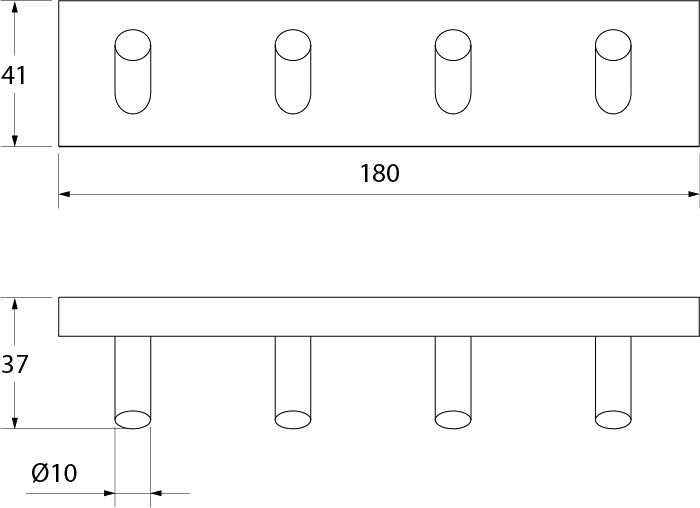 Крючок Iddis Edifice четверной EDISB40i41 - 2