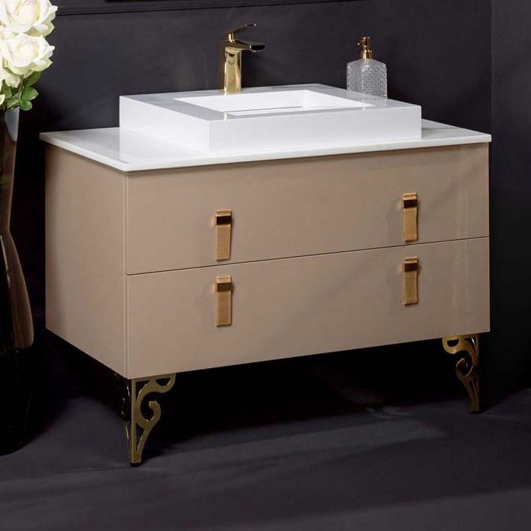 Тумба под раковину Armadi Art NeoArt 100 бежевый 831-100-CP - 0