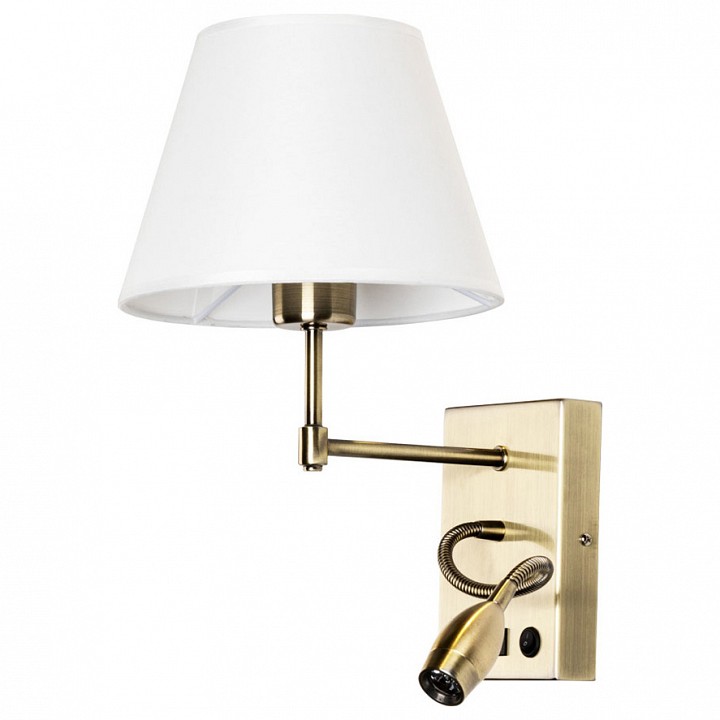 Бра с подсветкой Arte Lamp Elba A2581AP-2AB - 0