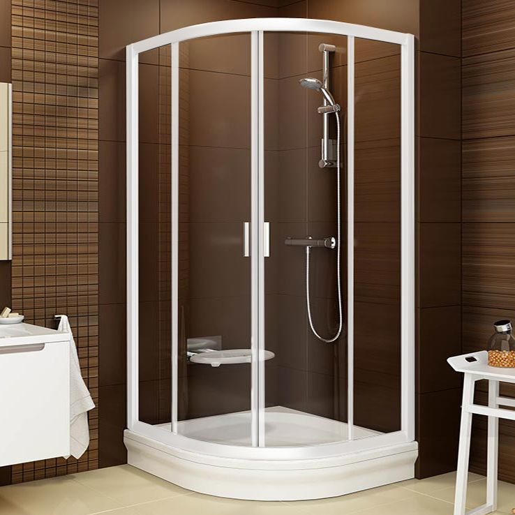 Душевой уголок Ravak BLCP4-90 Transparent, профиль белый 3B270100Z1 - 0