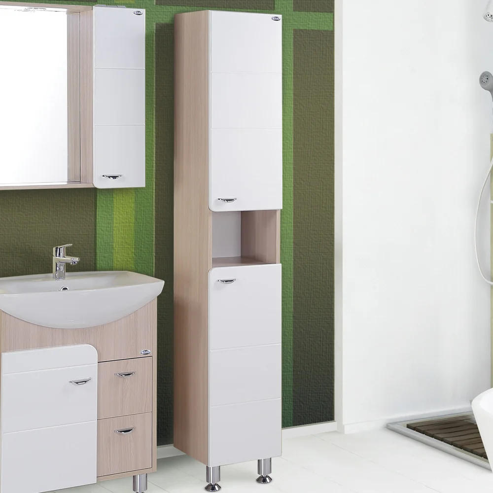 Шкаф-пенал Onika Стиль 30 белый/светлое дерево  403048 - 1