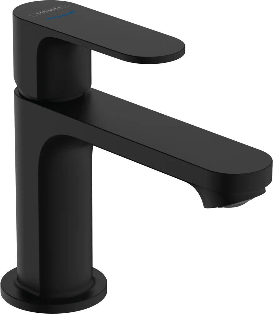 Смеситель для раковины Hansgrohe Rebris S с донным клапаном черный матовый 72513670 - 0