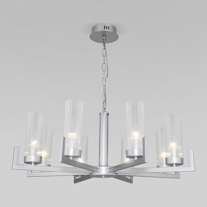 Подвесная люстра Eurosvet Arganie 60133/8 серебро - 1