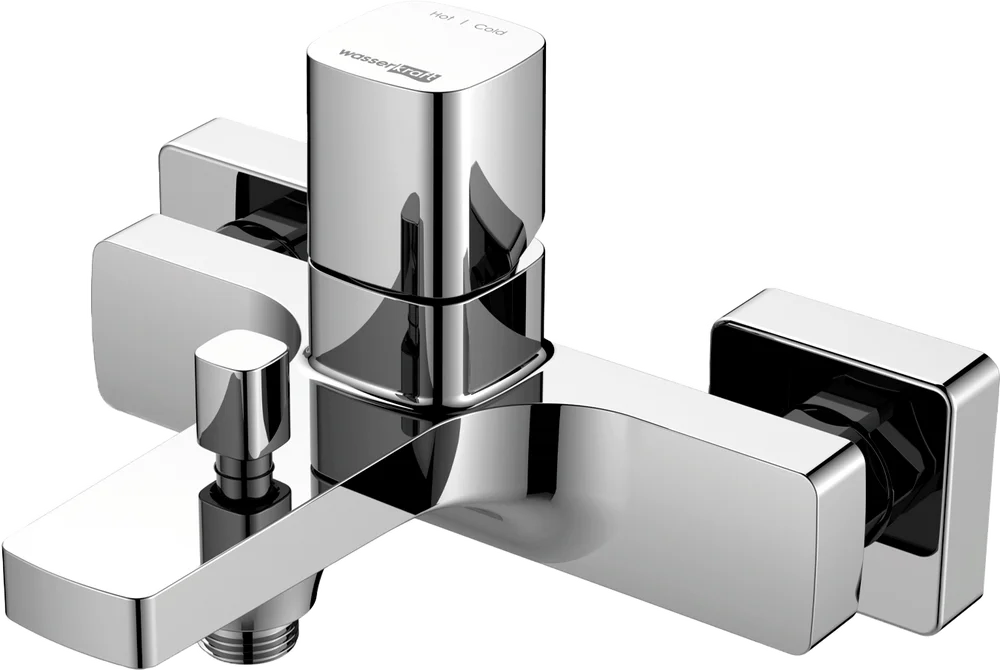 Смеситель для ванны с душем Wasserkraft Naab хром 8601 - 0