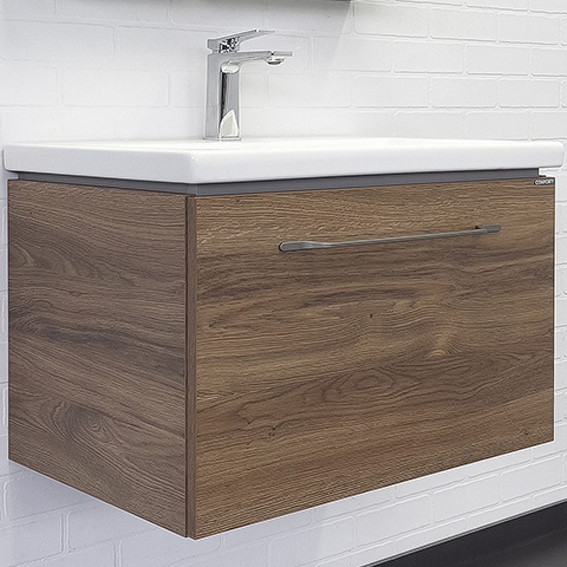 Тумба с раковиной Comforty Томари 70 дуб темно-коричневый 00-00001279 - 0