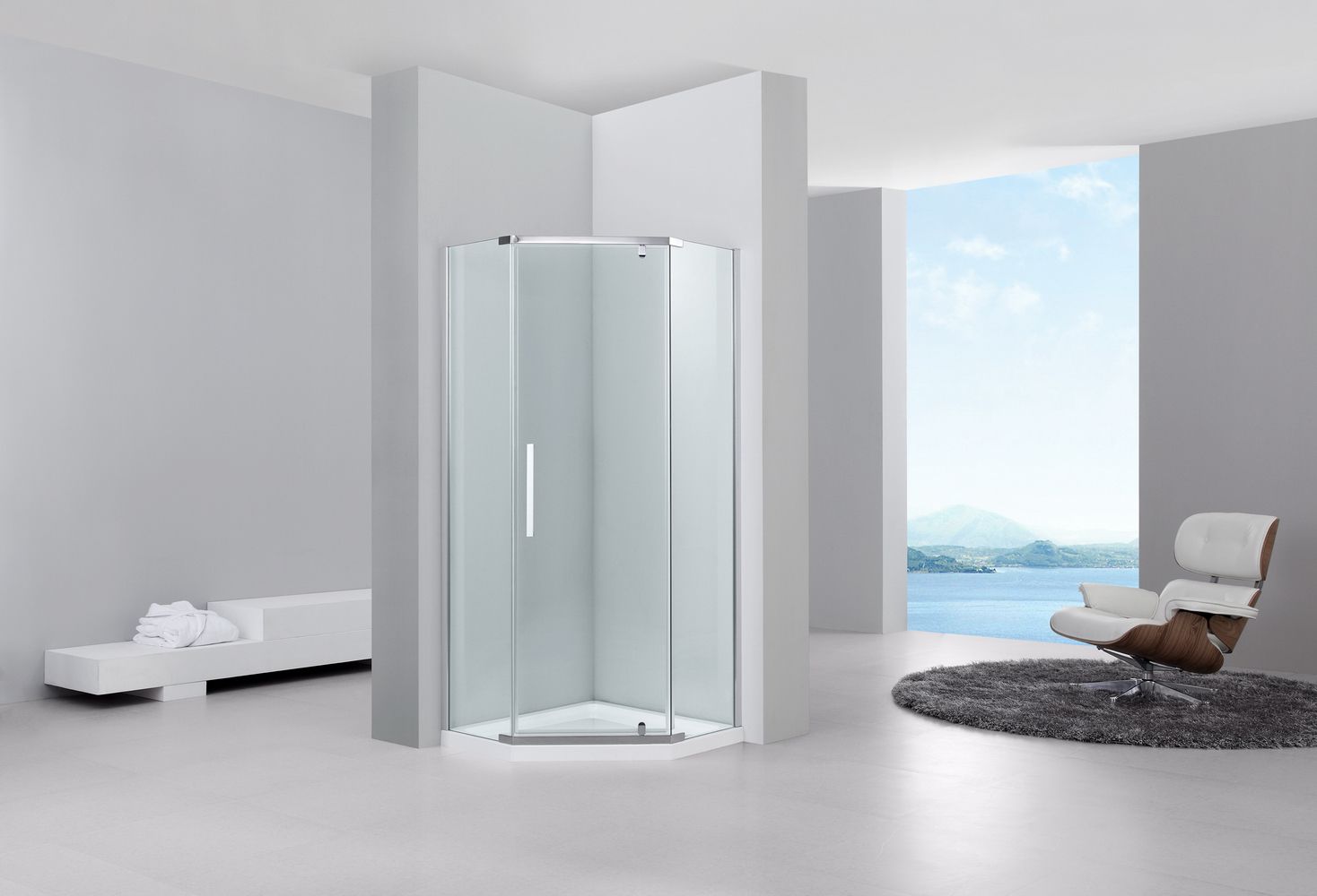 Душевой уголок Black&White Stellar Wind S305 90х90 3059090 - 1