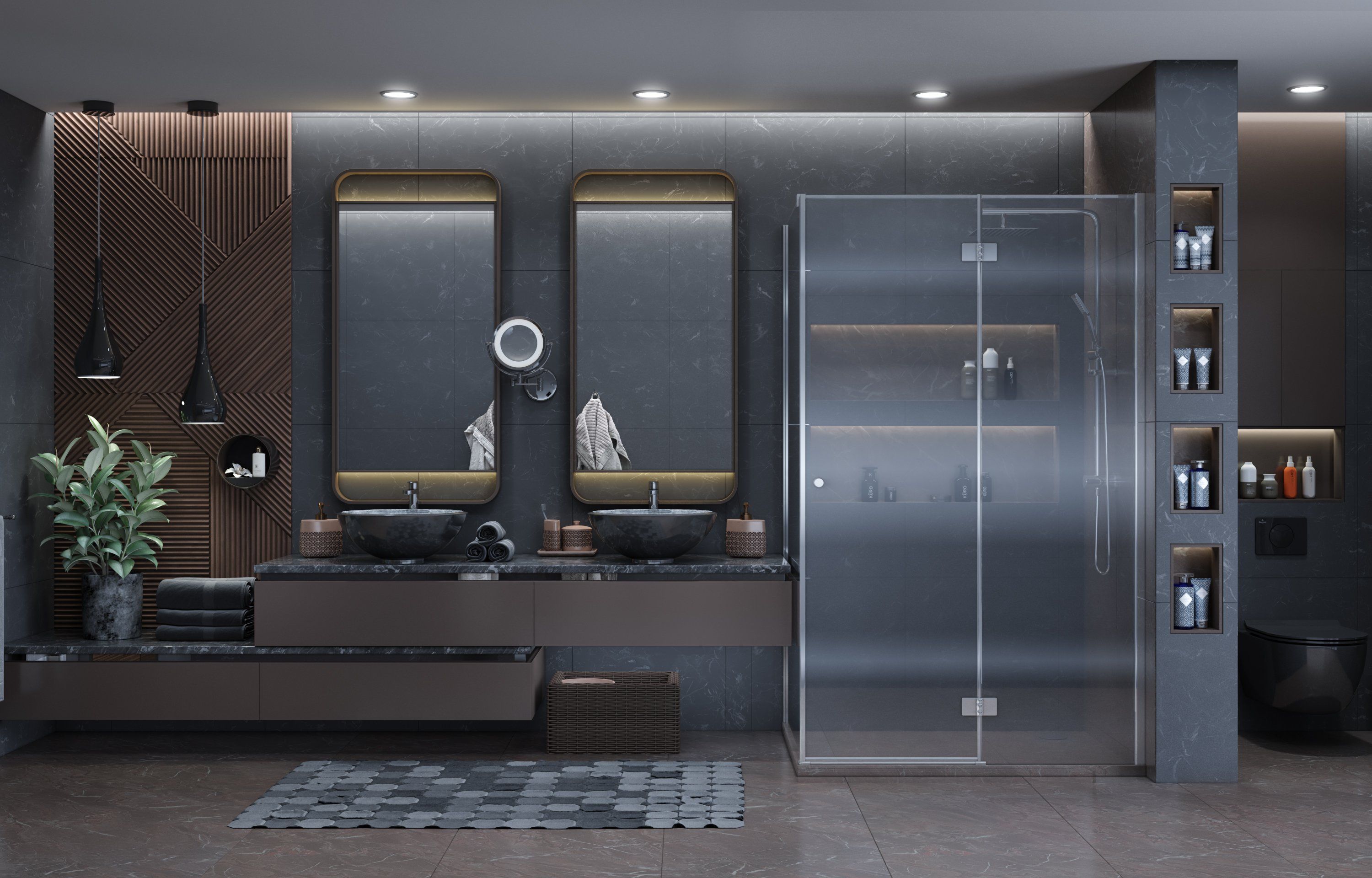 Душевой уголок Ambassador Diamond 12011107R 120х80 см - 2