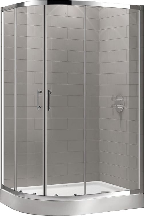 Душевой уголок Cezares Eco хром  ECO-O-RH-2-100/80-C-Cr - 2