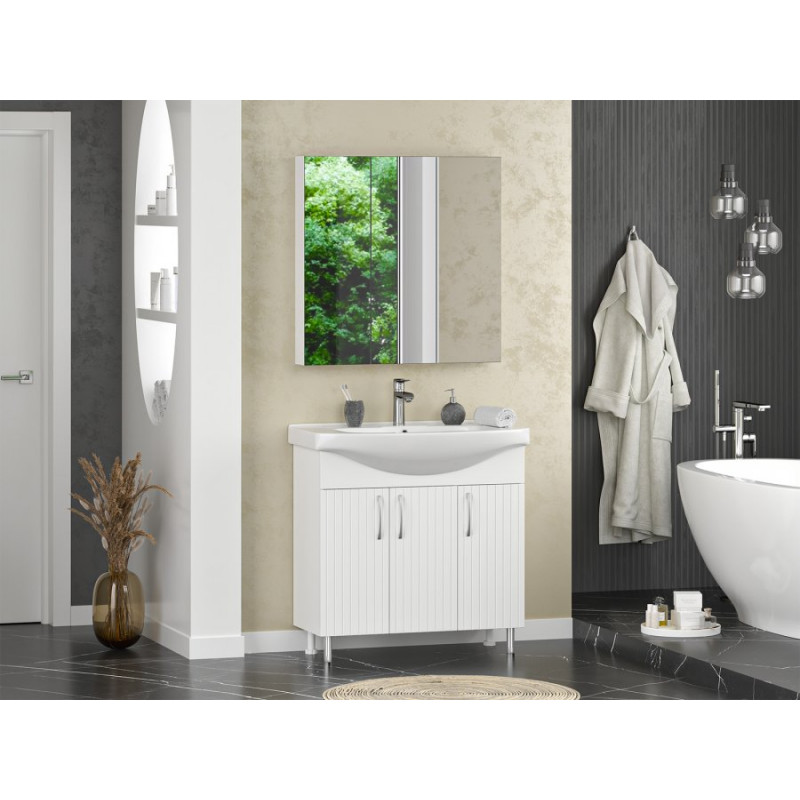 Мебельная раковина Misty Изео 85 белая 2050016900113 - 1