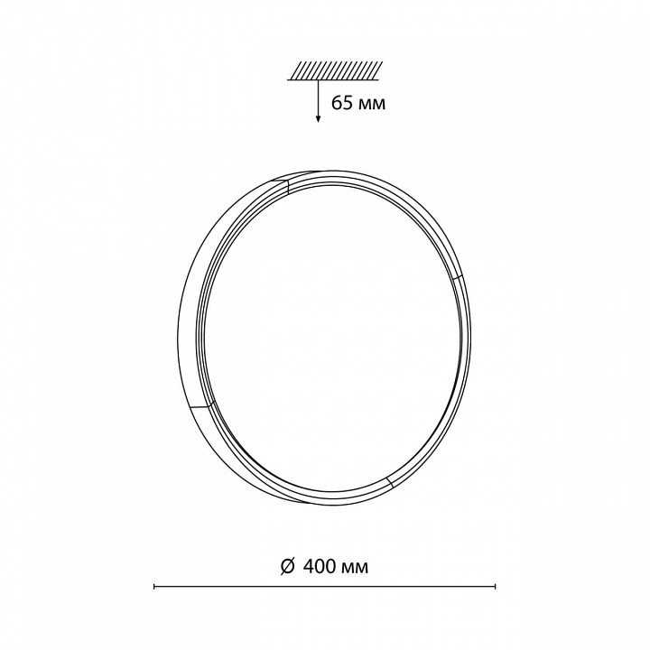 Настенно-потолочный светодиодный светильник Sonex Velio 7612/DL - 6