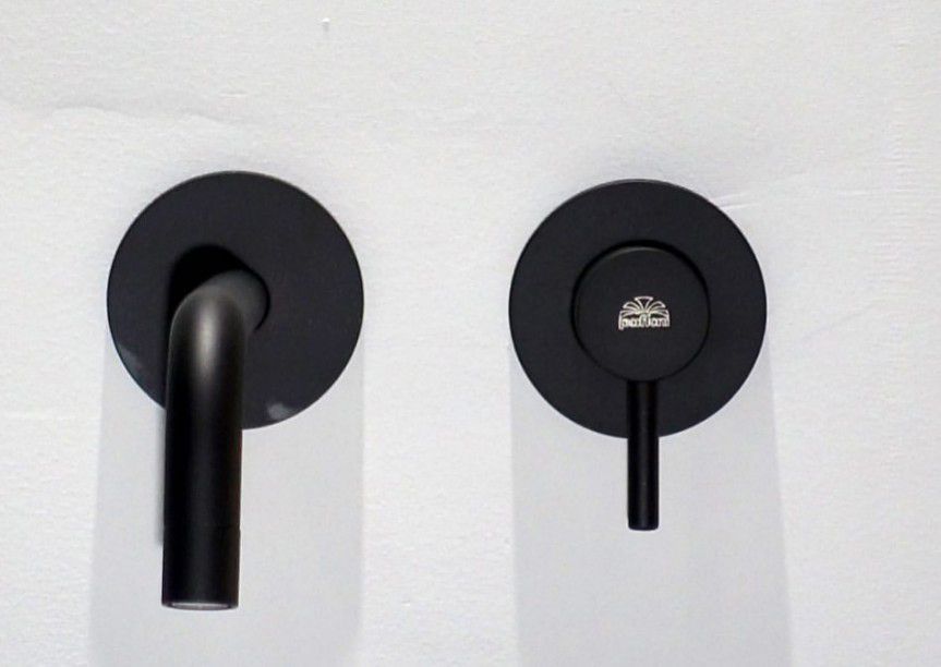 Смеситель Paffoni Light LIG006NO70 с ВНУТРЕННЕЙ ЧАСТЬЮ, для раковины, черный - 1