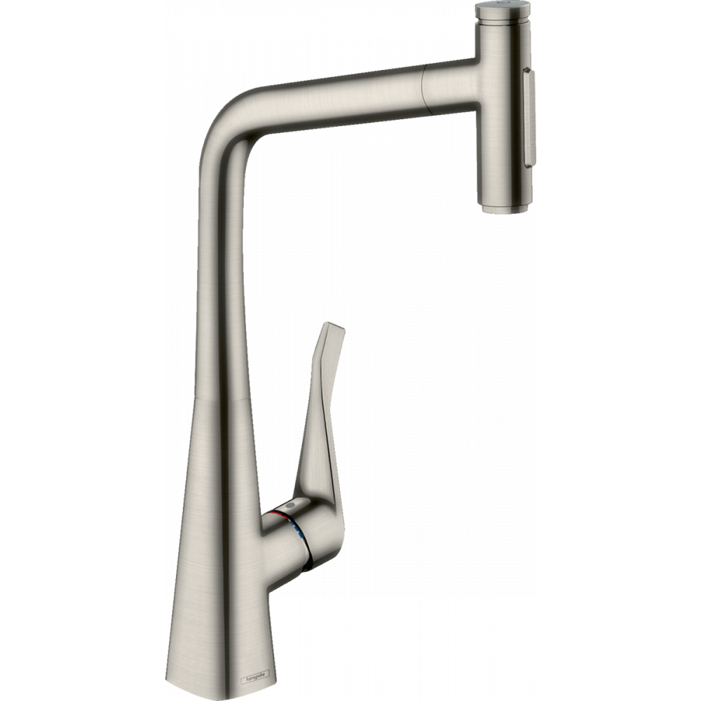 Кухонный смеситель Hansgrohe Metris Select M71 однорычажный, 320 с вытяжным душем, 2jet, хром 73820800 - 0