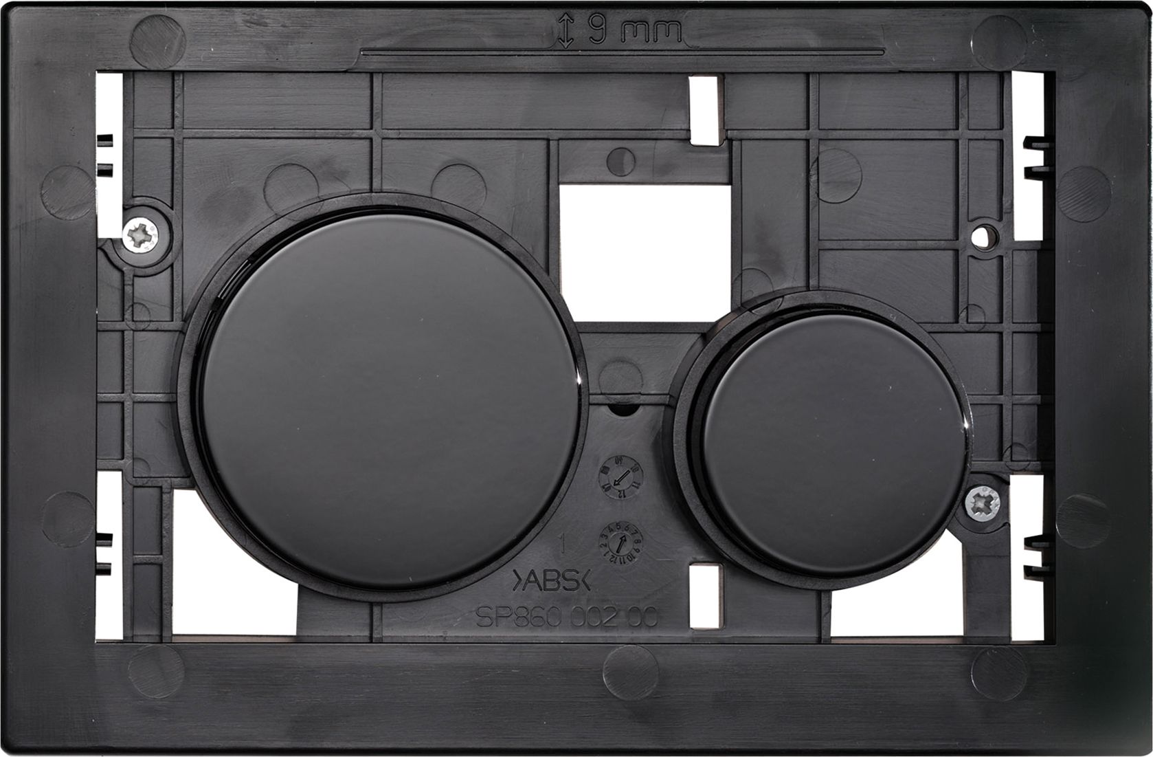 Кнопка смыва TECE Loop Modular кнопка черная, стекло на выбор 9240667 - 1