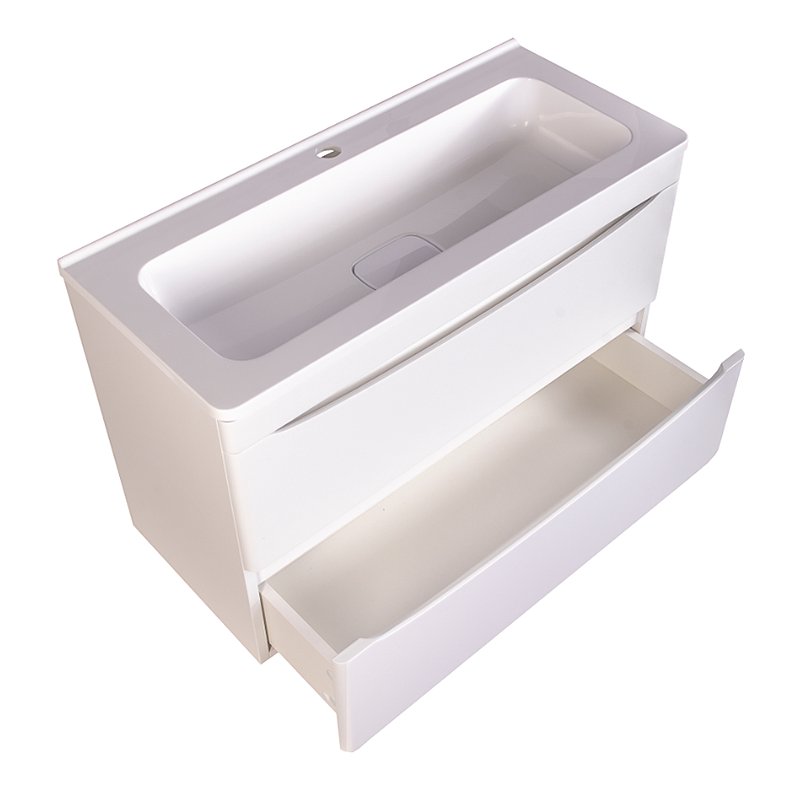 Тумба под раковину Style Line Бергамо мини 80 Люкс Plus, белый  СС-00002322 - 1