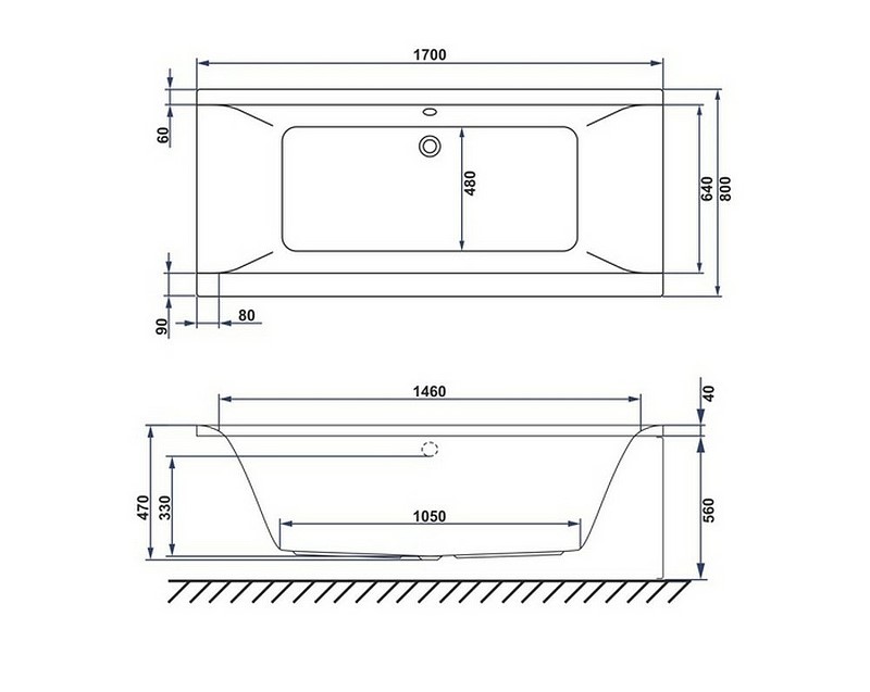Ванна акриловая WHITECROSS Savia Duo Ultra 170x80 с гидромассажем белый - бронза 0103.170080.100.ULTRA.BR - 8