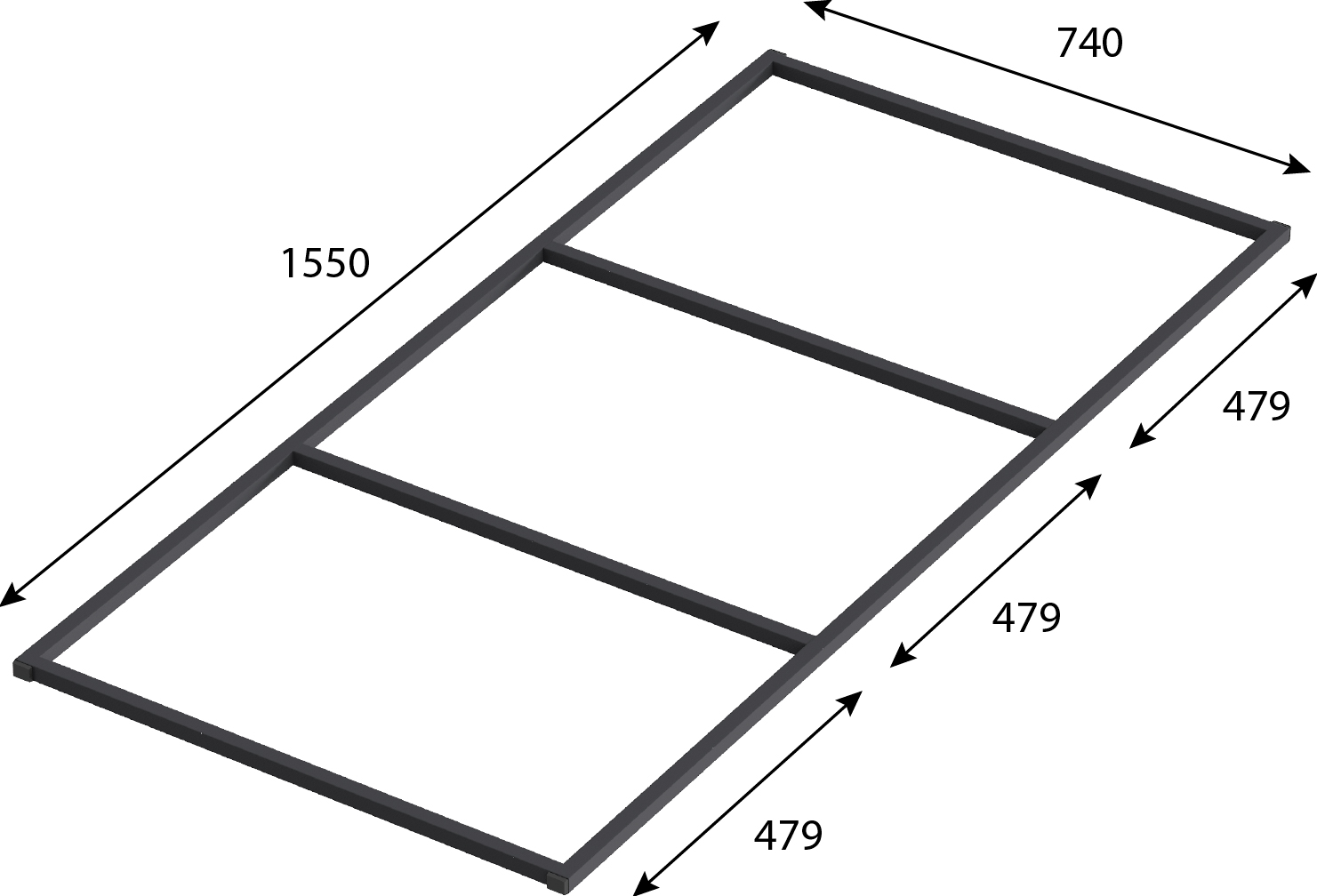 Ножки для душевого поддона Good Door Essentia 160x80 КП00011 - 1