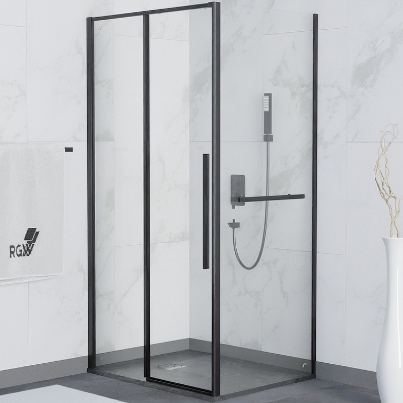 Душевой уголок RGW Stilvoll SV-42-1B 130x90 профиль черный стекло прозрачное 323242139-014 - 0