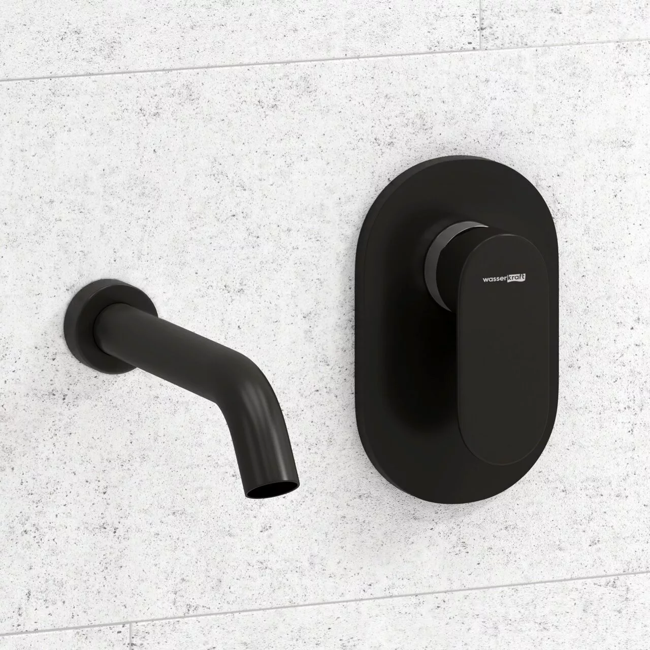 Смеситель для раковины WasserKraft Elbe черный матовый A74543 - 1