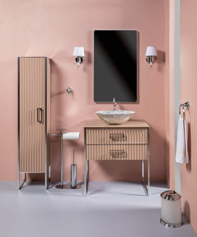 Столешница под раковину Armadi Art Lucido 80 бежевый 853-080-CP - 3