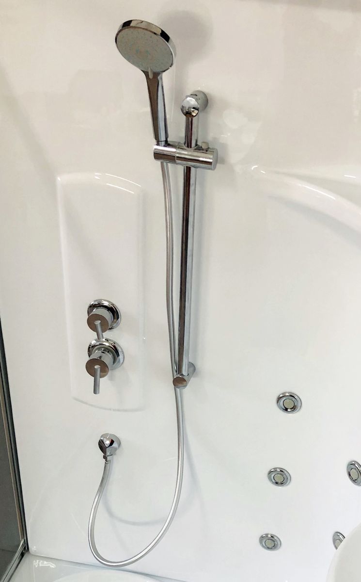 Душевая кабина Royal Bath 140х95 левая белая стекло прозрачное с гидромассажем RB140ALP-T-L - 2