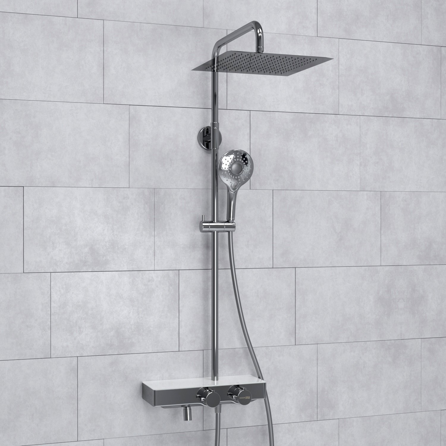 Душевая система WasserKraft 30 с термостатом хром A113.118.101.CH Thermo - 1