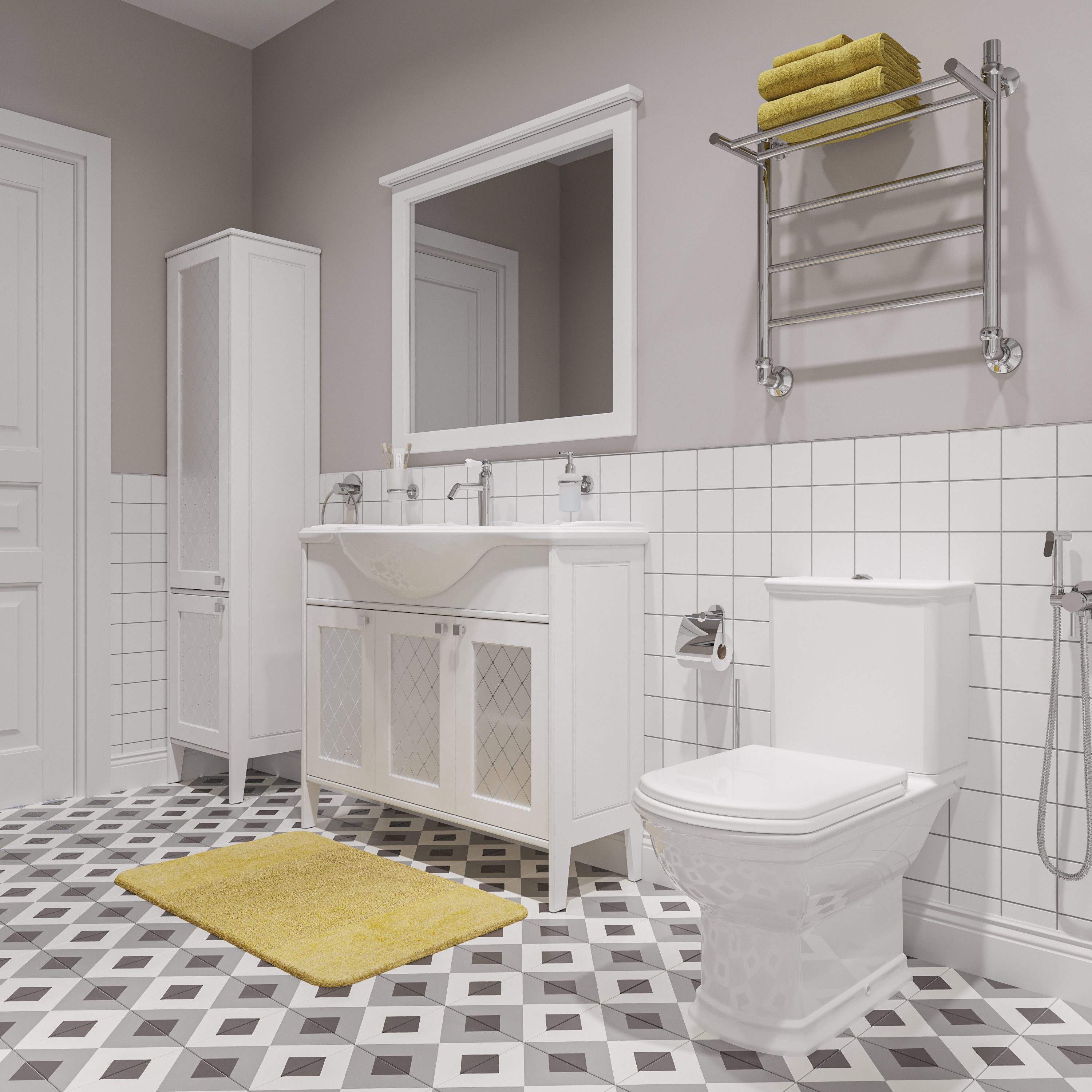 Мебель для ванной STWORKI Хельсингборг 105 белая 482008 - 2