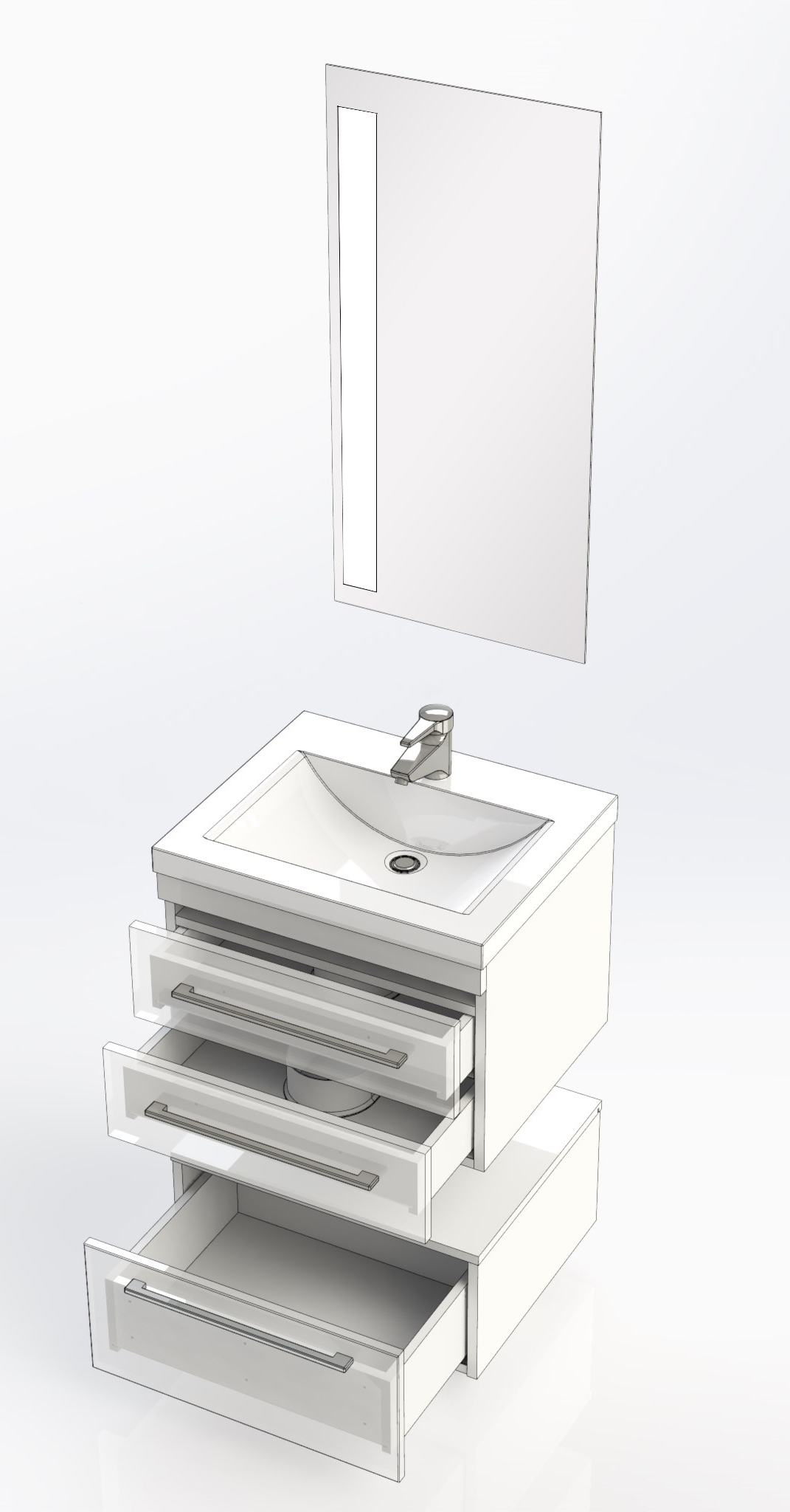 Мебель для ванной Aquanet Нота 58 белая 171483 - 29