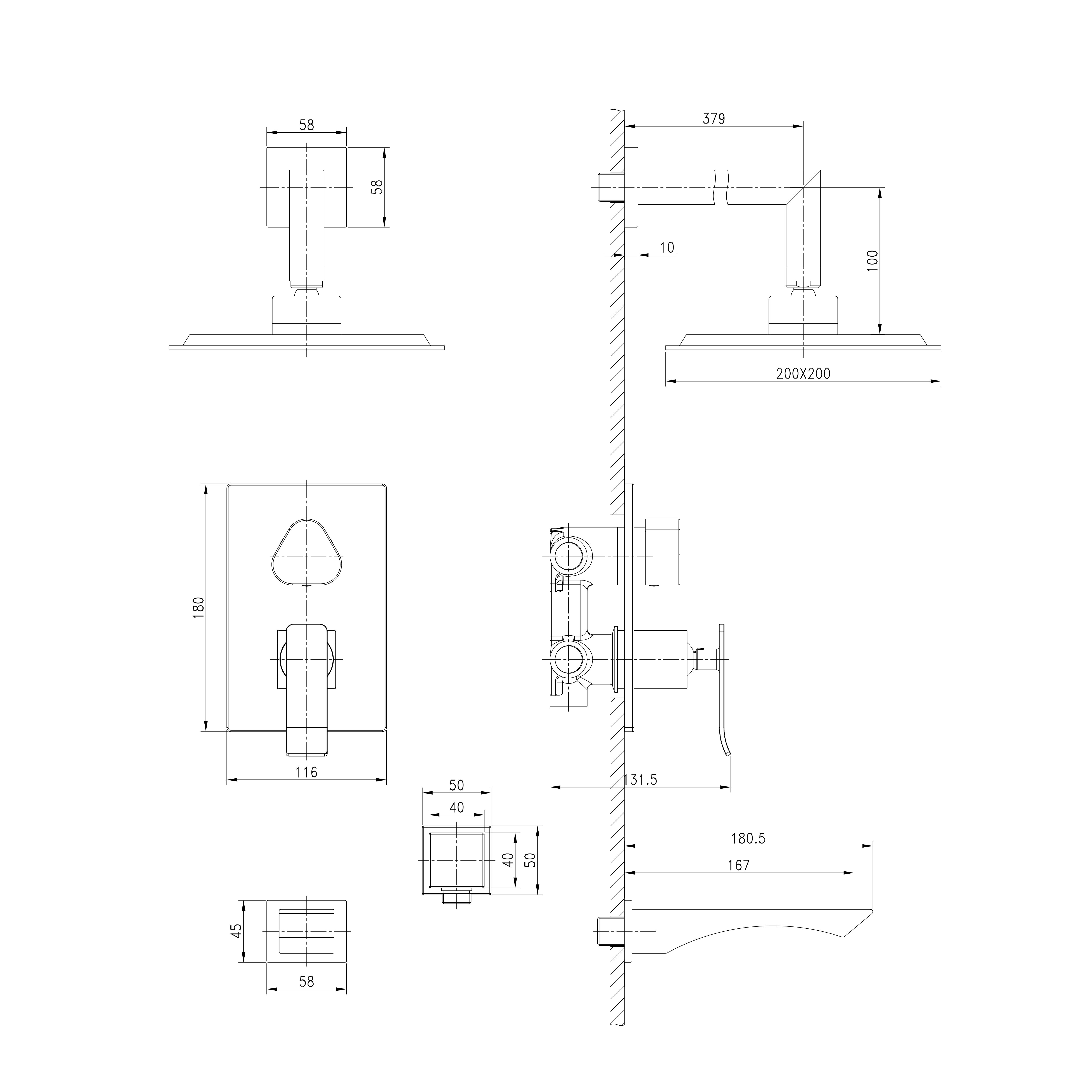 Душевой комплект Lemark Contest LM5822CW - 1