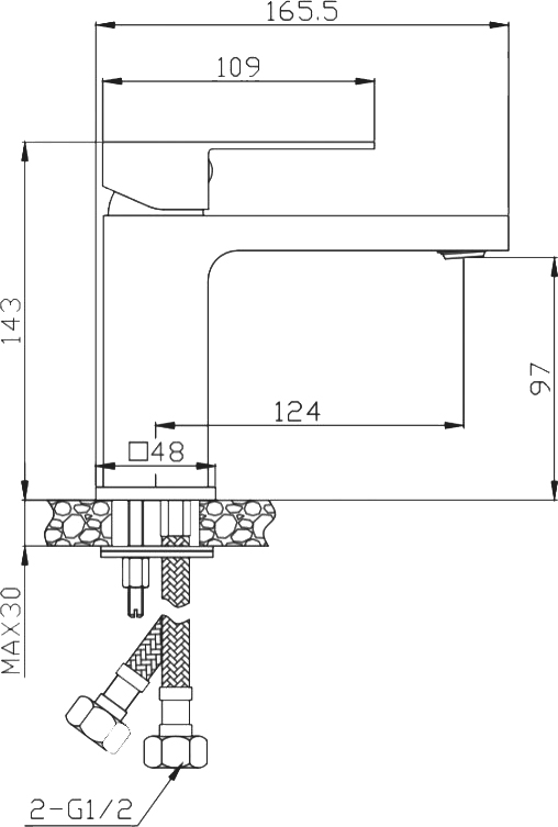 Смеситель BelBagno Romano ROM-LVM-CRM для раковины - 1