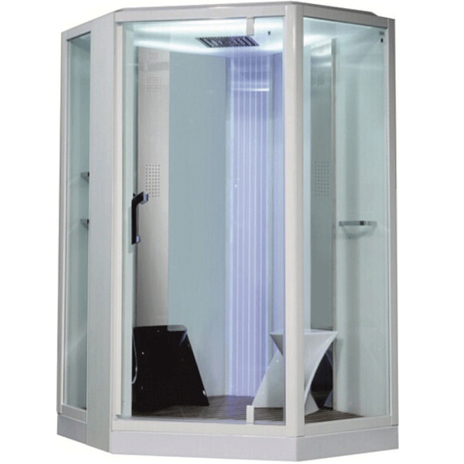 Душевая кабина Orans 130х130 белая с гидромассажем и баней 89106W0 - 0
