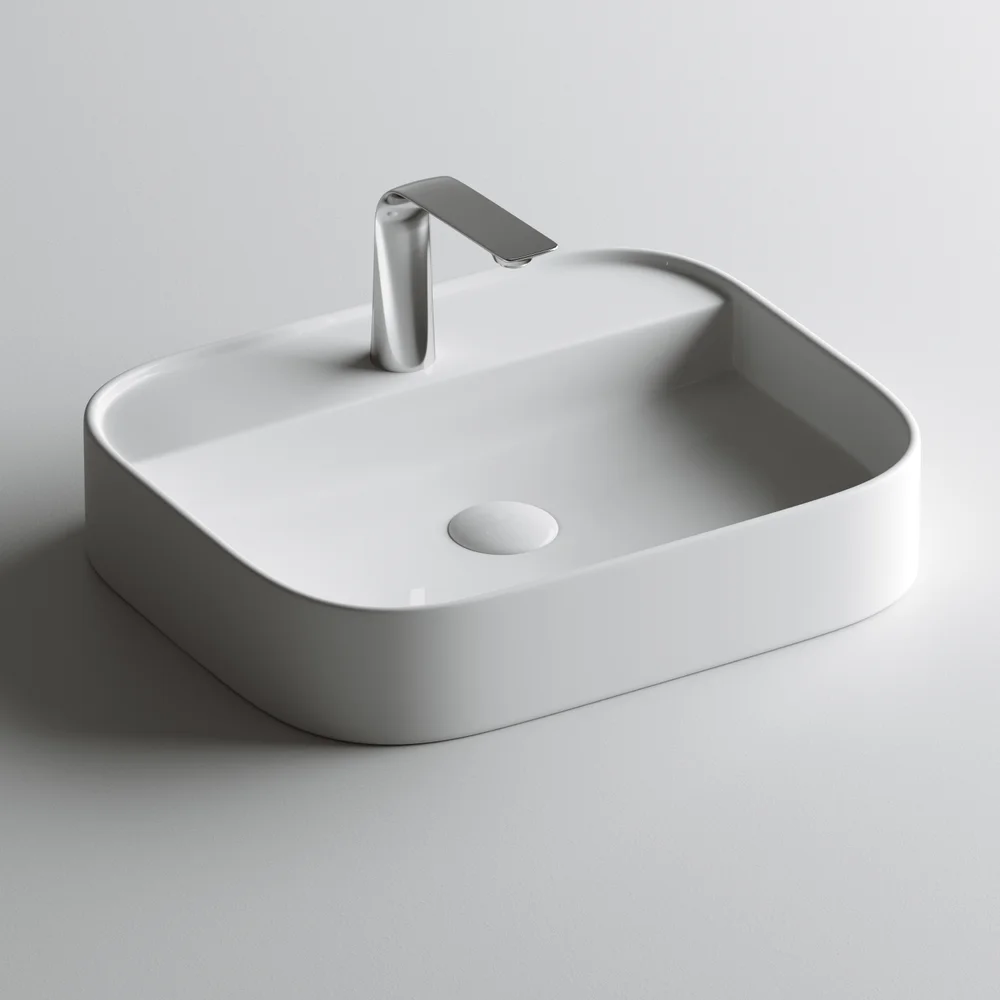 Раковина накладная Ceramica Nova Element 55х45 белый CN6034 - 1