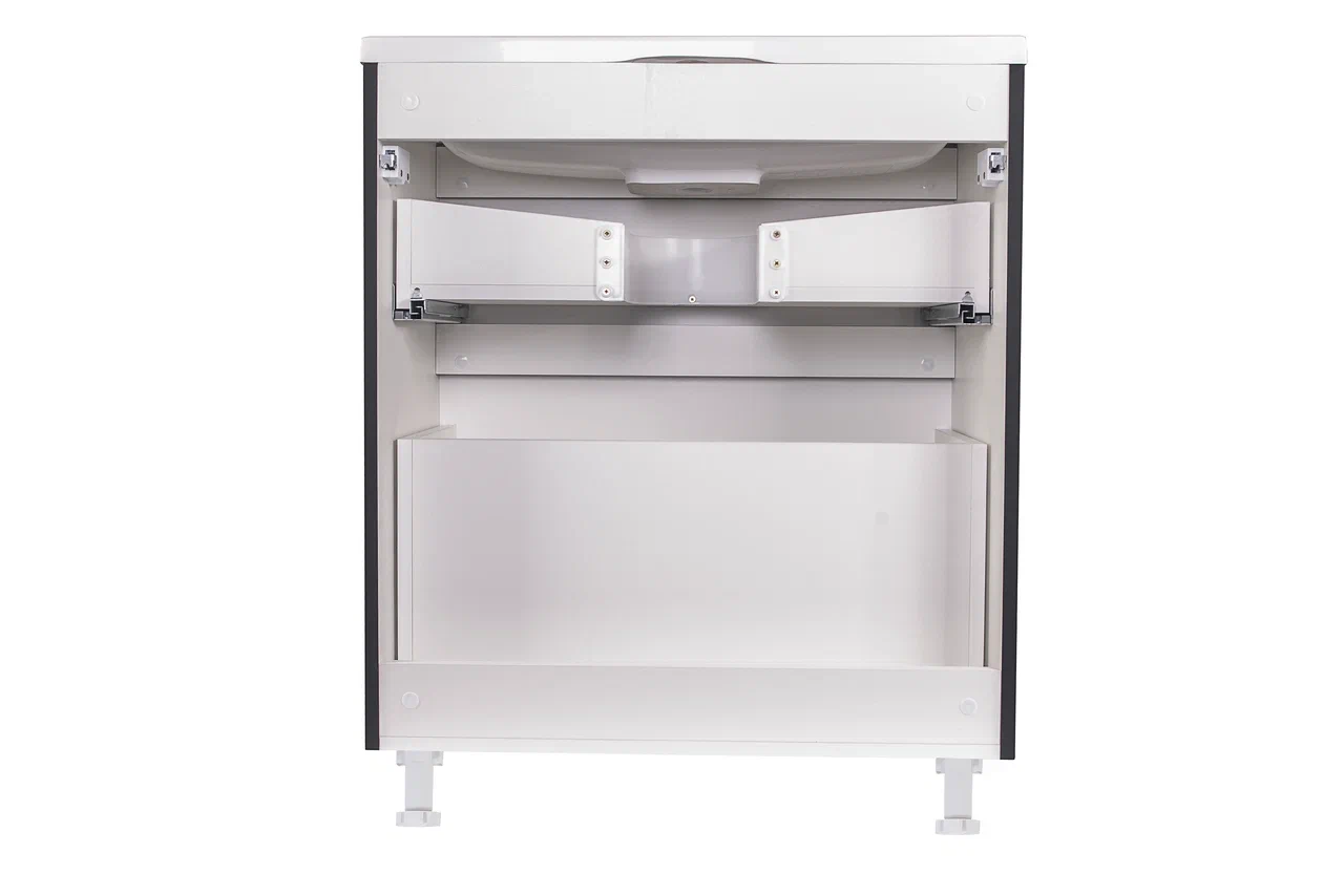 Тумба под раковину Style Line Бергамо мини 70 Люкс Plus, черный  СС-00002311 - 3