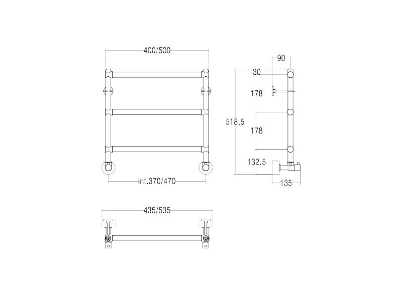 Margaroli Sole полотенцесушитель водяной MA0440NN0301CR - 1