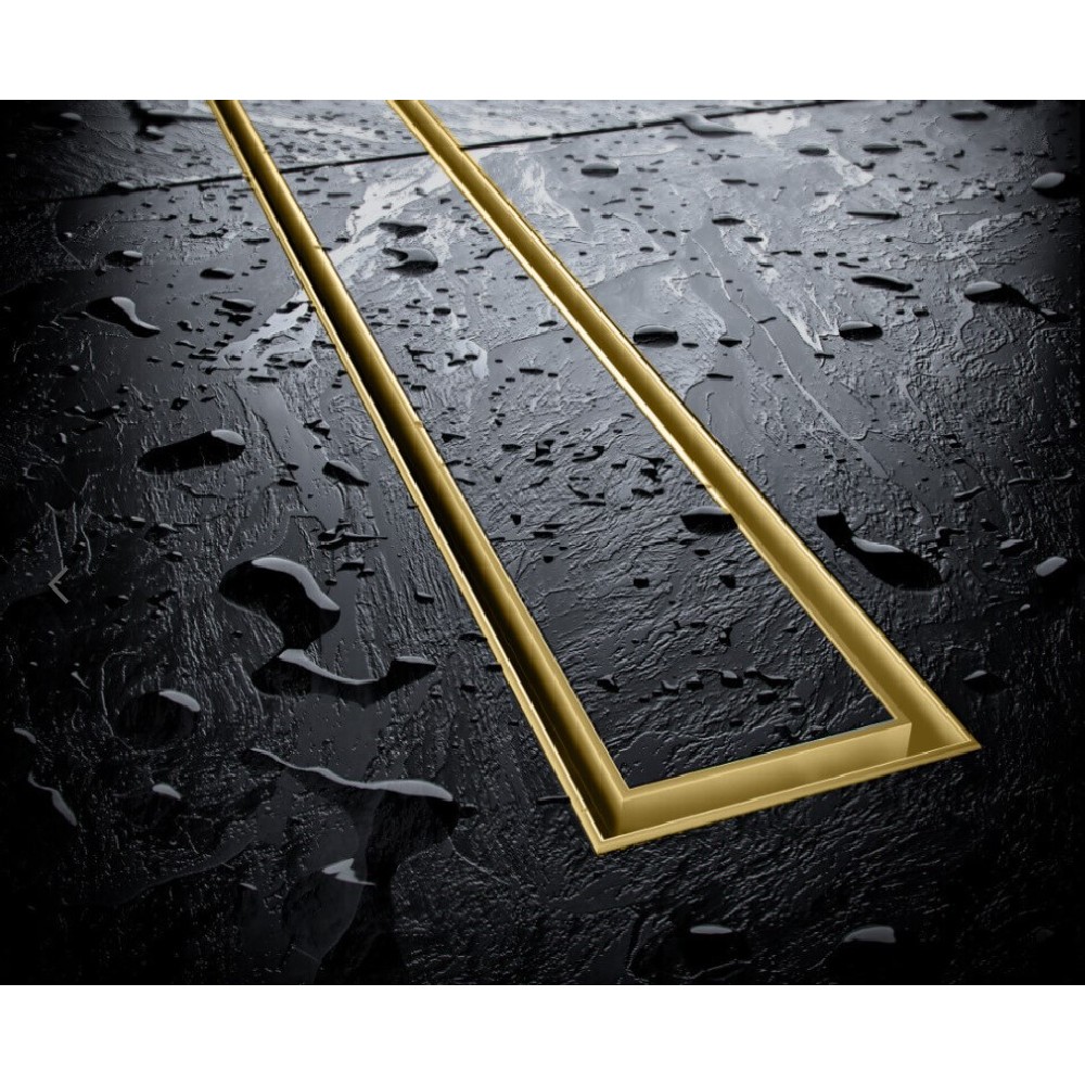 Душевой лоток Excellent Stilio 80 под облицовку плиткой золото INEX.1515.800.P.GL - 1