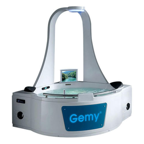 Акриловая ванна Gemy 170х170 белая с гидромассажем G9070 O - 0