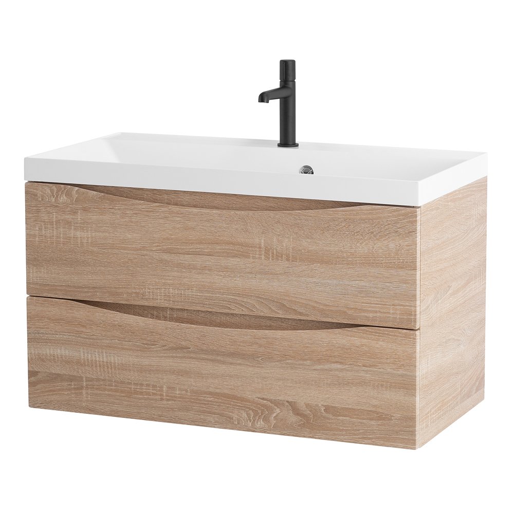 Тумба с раковиной Belbagno Marino 80 светлое дерево - 5