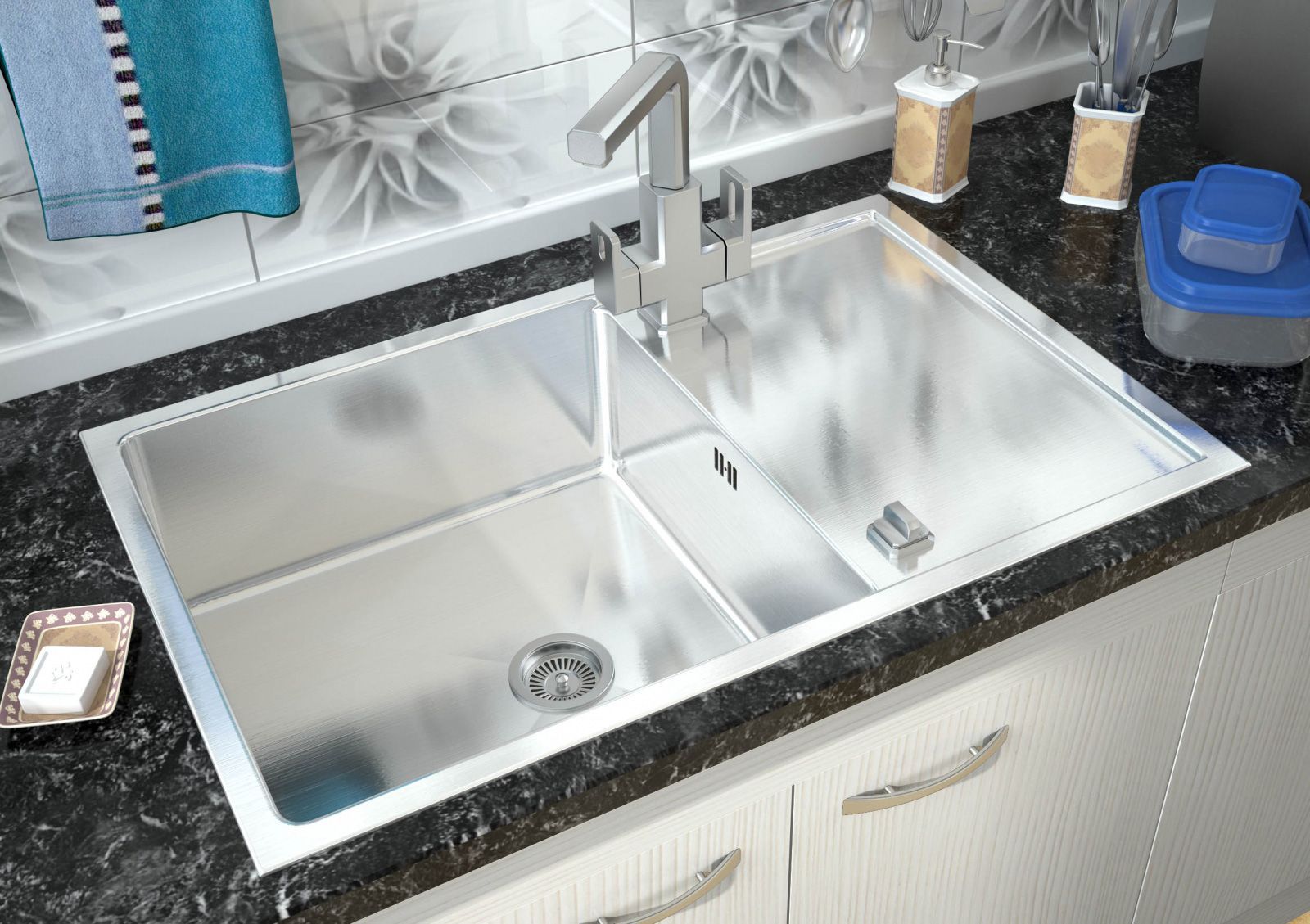 Мойка кухонная Zorg Steel Hummer SH R 7850 Onix - 1