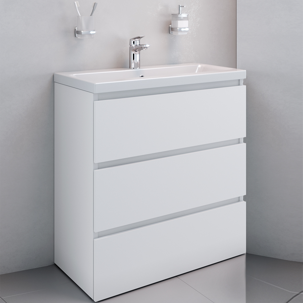 Тумба с раковиной Am.Pm Gem S 75 напольная - 0