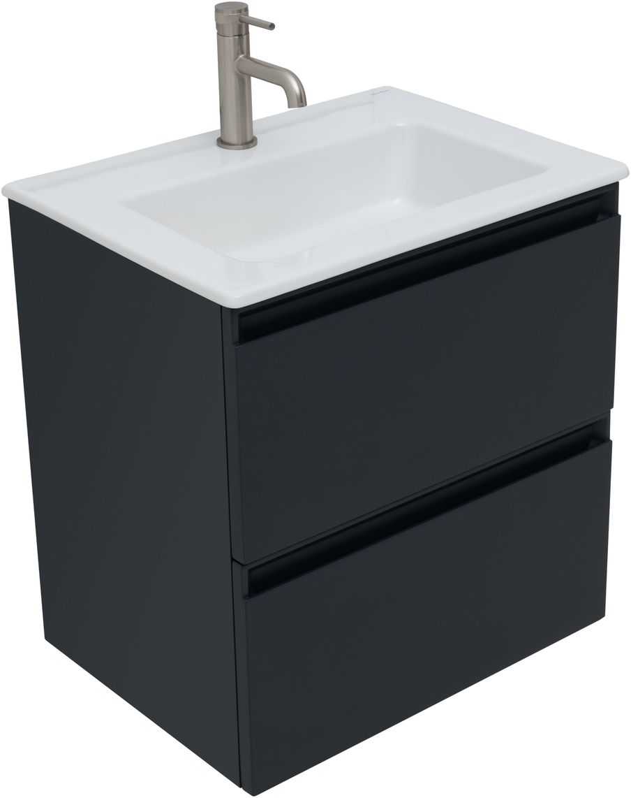 Тумба с раковиной Allen Brau Eclipse 60 черный матовый 1.E1001.AM - 2