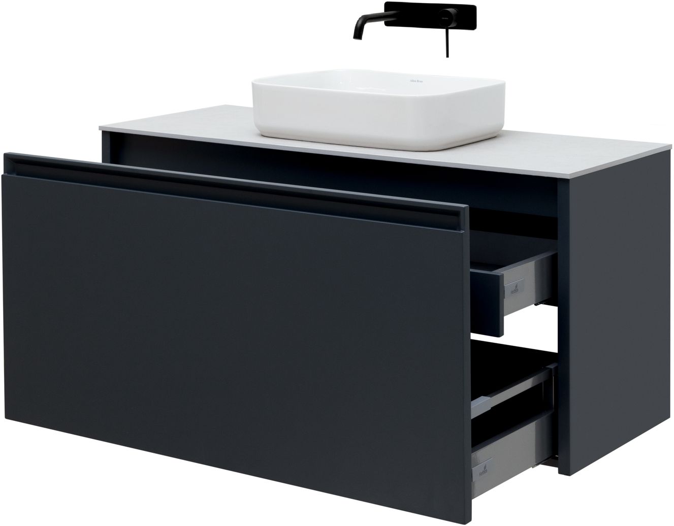 Тумба под раковину Allen Brau Fantasy 120 черный матовый 1.11006.AM - 3